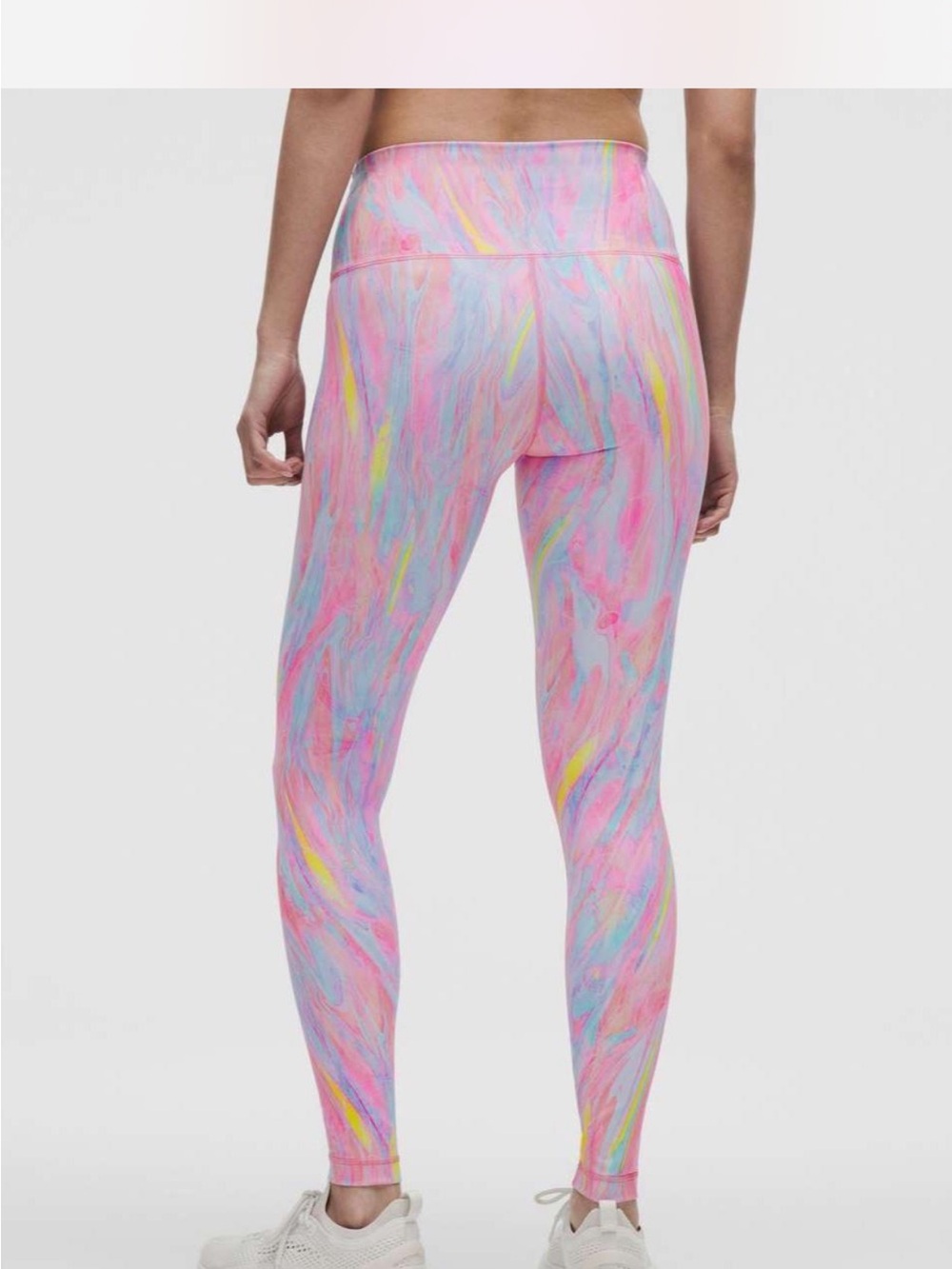 lululemon athletica Multicolor Swirl High-Rise Leggings - Pink, Blue, Yellow